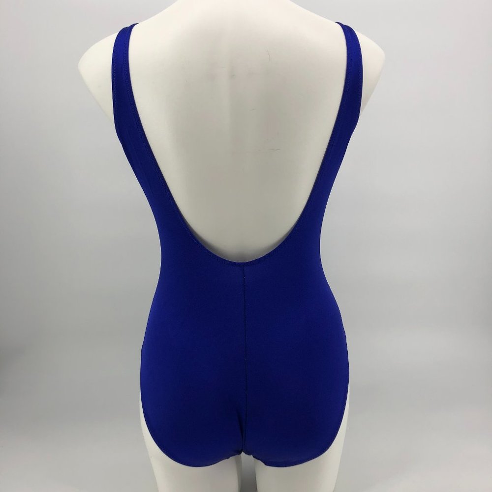 Vintage Royal Blue One Piece Swim Small - Picture 4 of 8